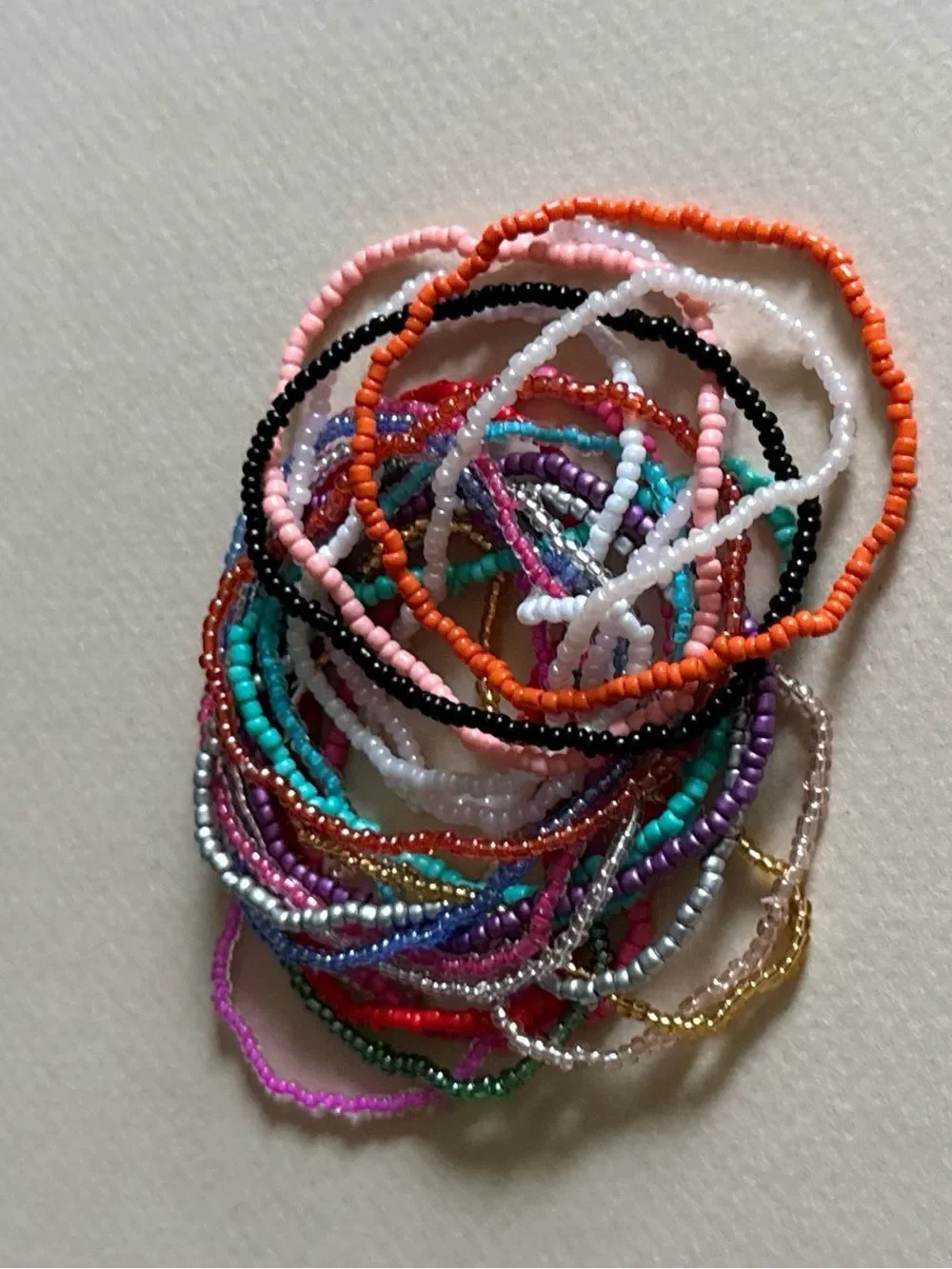 Boho beaded bracelet #2690